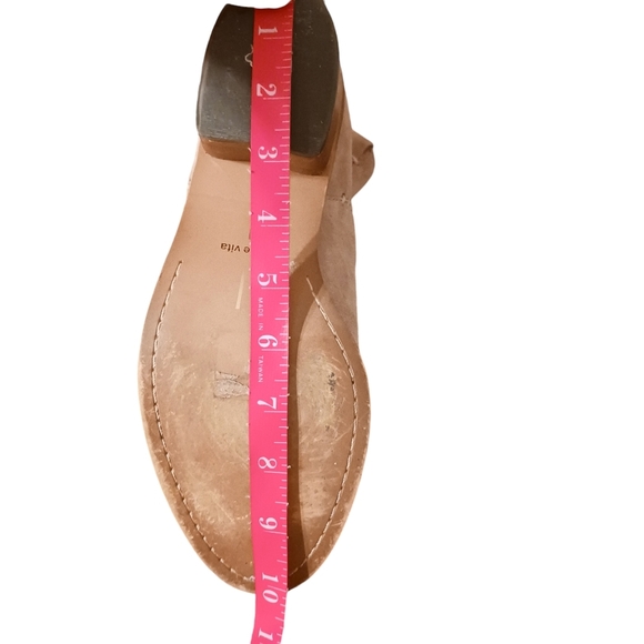 Dolce Vita Suede Leather Booties Boho Perfect Heeled Boots No size fits like a 9 - Picture 8 of 8